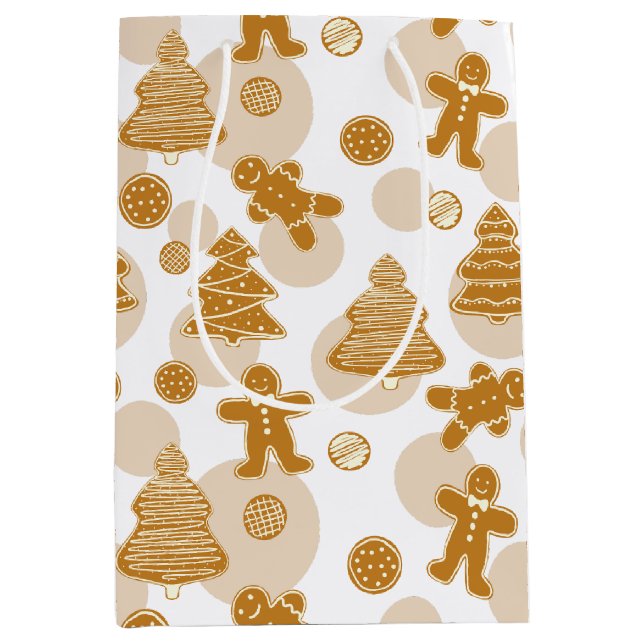 Gingerbread Cookies Medium Gift Bag (Front)