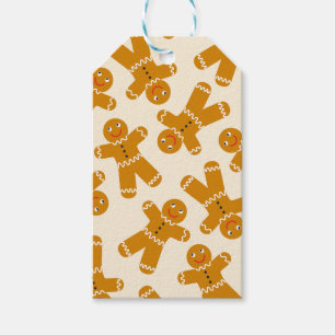 Gingerbread Cookies on cream Gift Tags