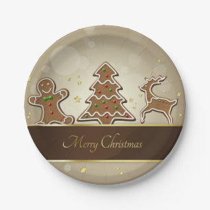 Gingerbread Cookies Paper Plate