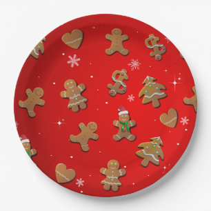 Gingerbread Cookies Paper Plate