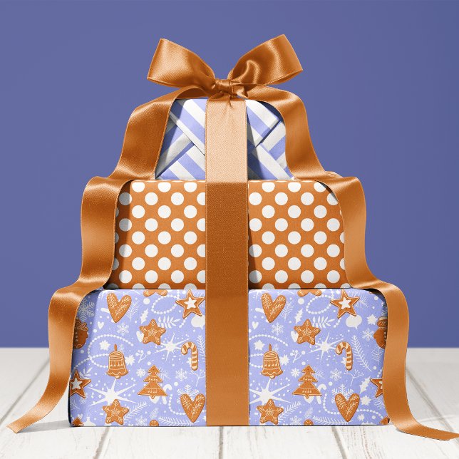 Gingerbread Cookies Pattern Cute Holiday Christmas Wrapping Paper Sheet (Creator Uploaded)