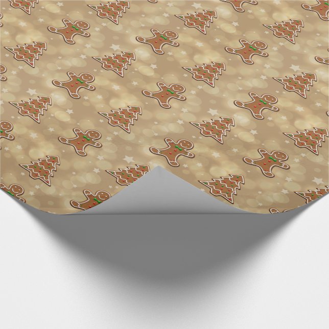 Gingerbread Cookies Pattern - Wrapping Paper (Corner)