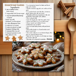 Gingerbread Cookies Recipe Card