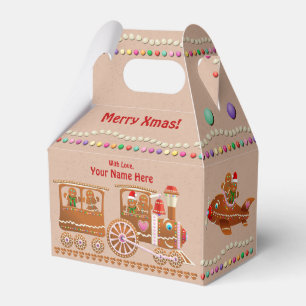 Gingerbread Cookies Sprinkled With Colourful Candy Favour Box