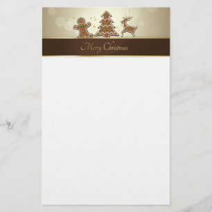 Gingerbread Cookies Stationery