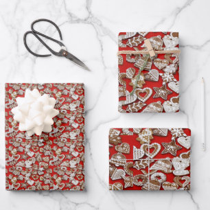Gingerbread Cookies Wrapping Paper Sheet