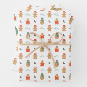 Gingerbread Cookies Wrapping Paper Sheet