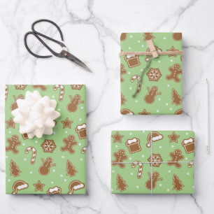 Gingerbread Cookies Wrapping Paper Sheet