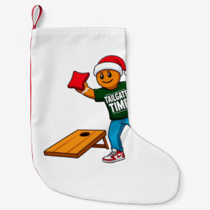 Gingerbread Cornhole Christmas Sport Holiday Small Christmas Stocking