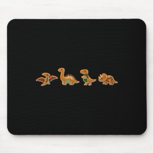 Gingerbread Costume Dinosaur Christmas Cookie Baki Mouse Mat