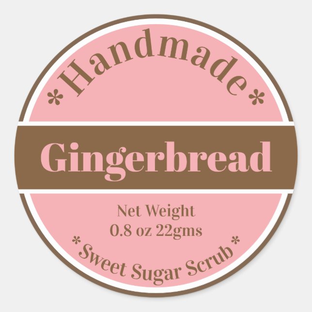 Gingerbread Craft Label (Front)