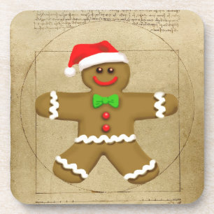 Gingerbread Da Vinci cork coaster set