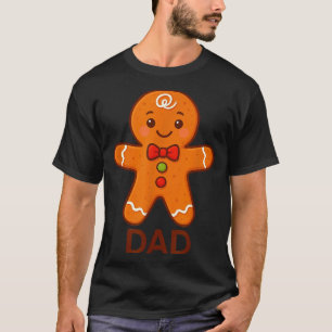 Gingerbread Dad Christmas Matching Pyjamas Family T-Shirt