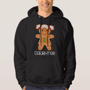Gingerbread Daughter Christmas Matching Pyjamas Fa Hoodie