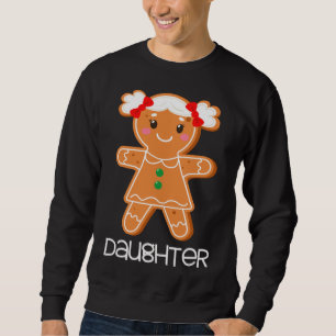 Gingerbread Daughter Christmas Matching Pyjamas Fa Sweatshirt
