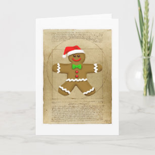 Gingerbread DaVinci greeting card