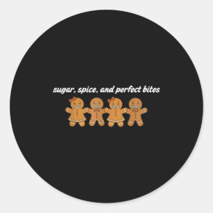 Gingerbread Dental Christmas Ortho Squad Orthodont Classic Round Sticker