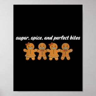 Gingerbread Dental Christmas Ortho Squad Orthodont Poster