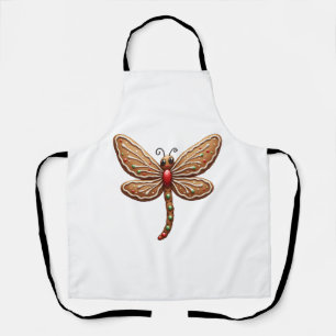 Gingerbread Dragonfly Apron