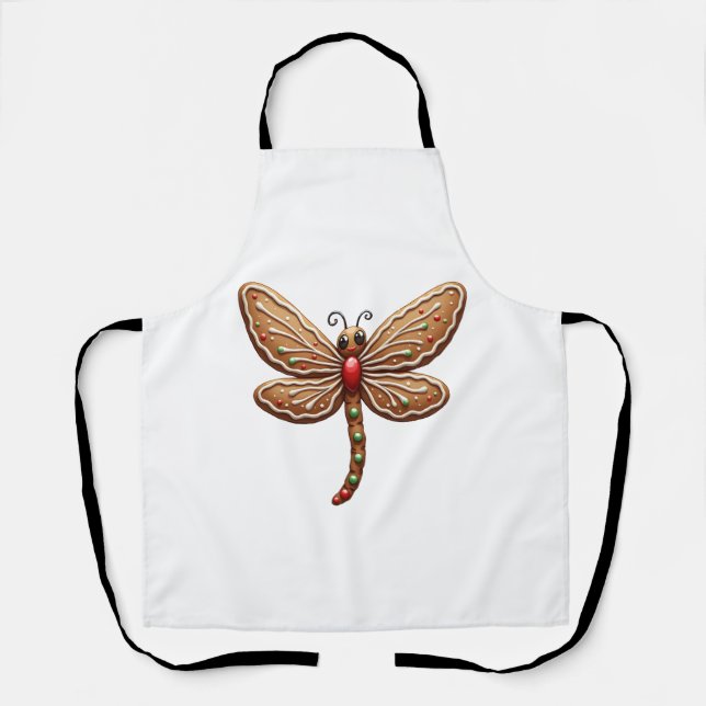 Gingerbread Dragonfly Apron (Front)