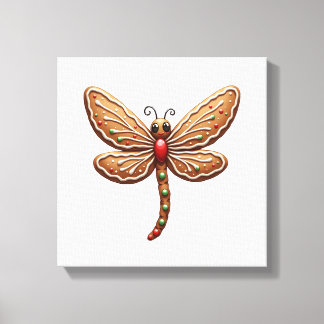Gingerbread Dragonfly Canvas Print