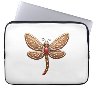 Gingerbread Dragonfly Laptop Sleeve