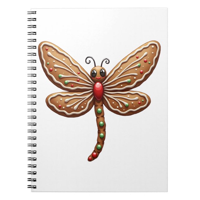 Gingerbread Dragonfly Notebook (Front)