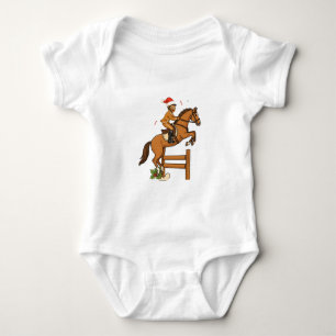 Gingerbread Equestrian Christmas 2026 Holiday Baby Bodysuit