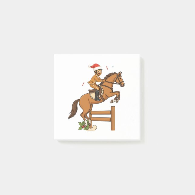 Gingerbread Equestrian Christmas 2026 Holiday   Post-it Notes (Front)
