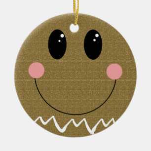 Gingerbread Face Personalised Ornament