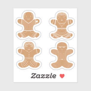 Gingerbread Family sticker pack