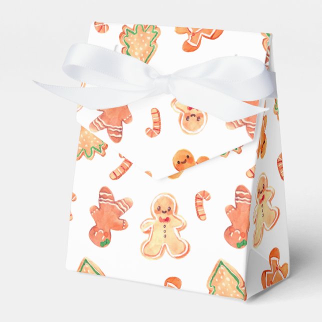 Gingerbread Favour Box (Front Side)