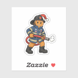 Gingerbread Firefighter Christmas 2026 Holiday