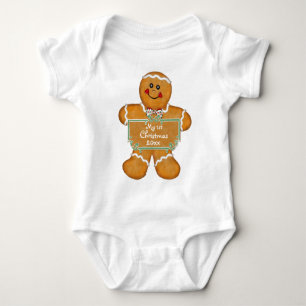 Gingerbread First Christmas Baby Bodysuit