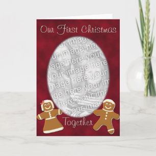 Gingerbread First Christmas Together Holiday Card