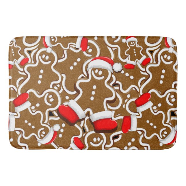 gingerbread, food, baking, bakery, pastries, cooki bath mat (Front)