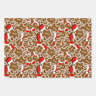 gingerbread, food, baking, bakery, pastries, cooki wrapping paper sheet