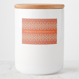 GINGERBREAD Food Container Label / Horizontal