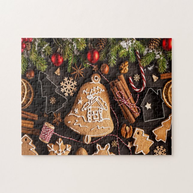 Gingerbread For Christmas Party Jigsaw Puzzle (Horizontal)