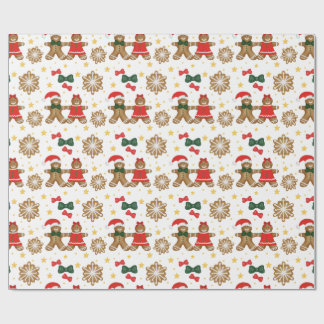 Gingerbread Friends Christmas Wrapping Paper