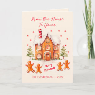 Gingerbread From Our House Christmas Card