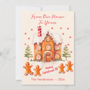 Gingerbread From Our House Christmas Card