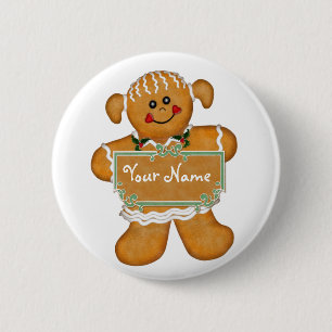 Gingerbread Fun 6 Cm Round Badge