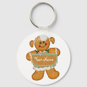 Gingerbread Fun Key Ring
