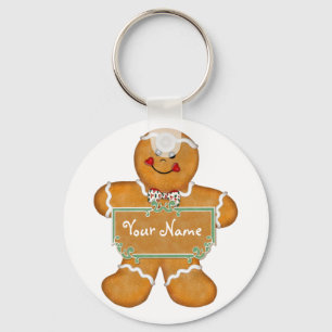 Gingerbread Fun Key Ring