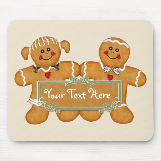Gingerbread Fun Mouse Mat (Front)