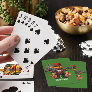 Gingerbread Gangster Playing Cards