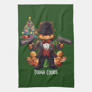 Gingerbread Gangster Tea Towel