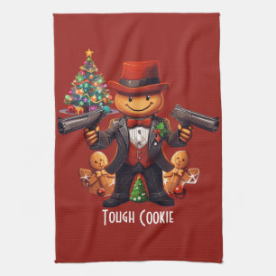 Gingerbread Gangster Tea Towel
