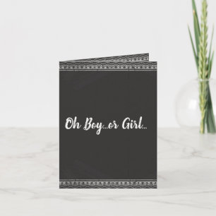 Gingerbread Gender Reveal Invitation